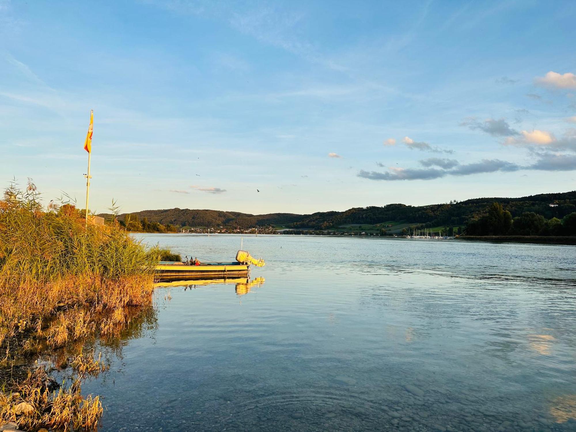 Seeblick-Oase Istayunixi Seenaehe-Sauna-Balkon-Netflix-Parkplatz Ohningen Exterior foto
